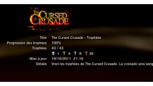 The Cursed Crusade - trophées -LISTE 1