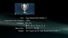 TIGER WOODS PGA TOUR 11 TROPHEES liste   1