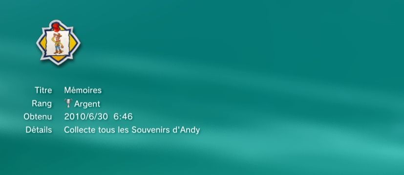 Toy Story 3 Trophees argent  6