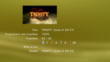Trinity Souls of Zill o\'ll trophees LISTE 1