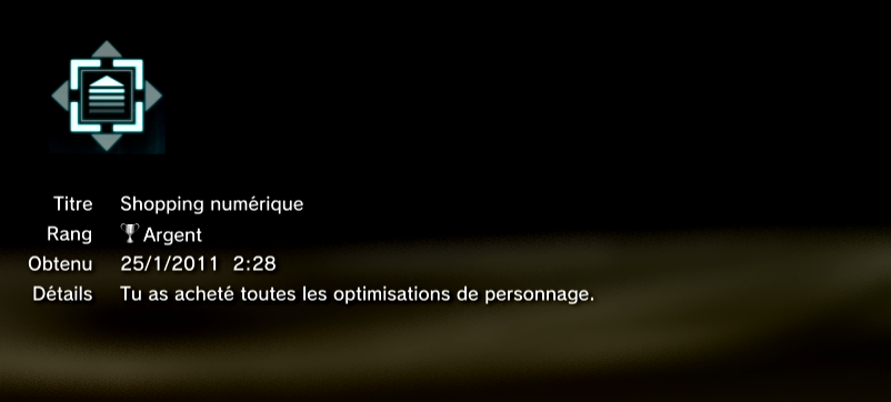 TRON trophées PS3 ARGENT 07