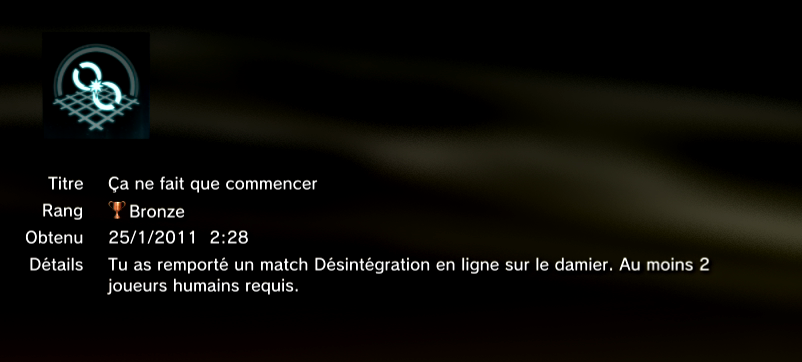 TRON trophées PS3 BRONZE 12