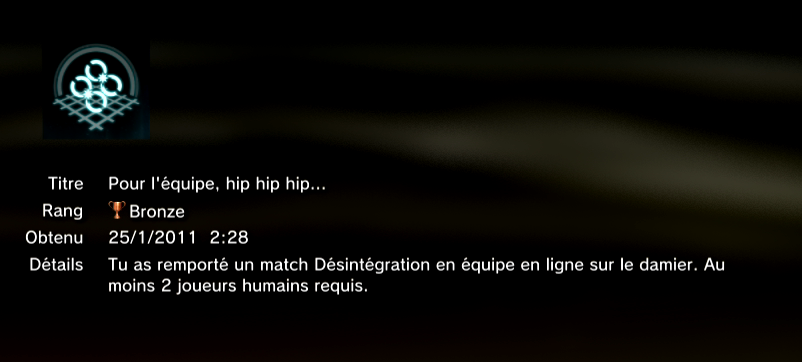 TRON trophées PS3 BRONZE 13