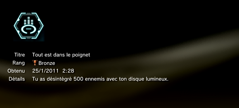 TRON trophées PS3 BRONZE 17