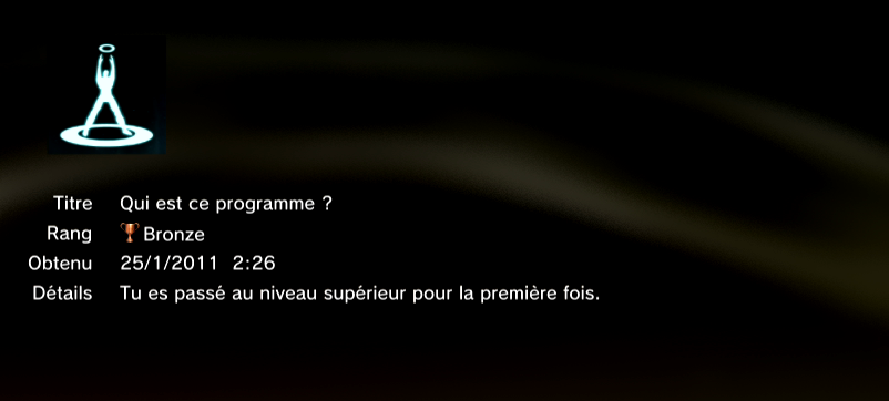 TRON trophées PS3 BRONZE 1