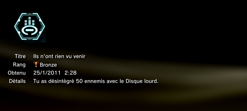 TRON trophées PS3 BRONZE 21