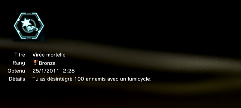 TRON trophées PS3 BRONZE 22