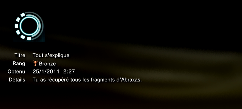 TRON trophées PS3 BRONZE 6