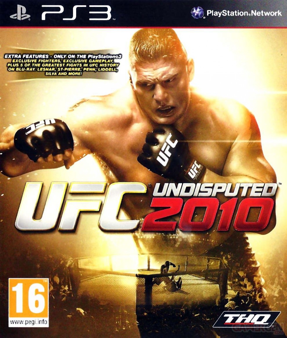 UFC indisputed 2010 jaquette cover front
