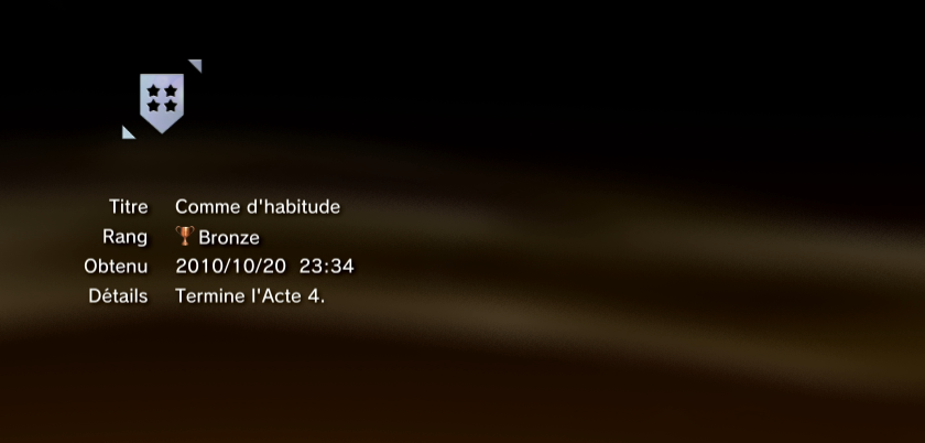 vanquish trophees BRONZE PS3 38