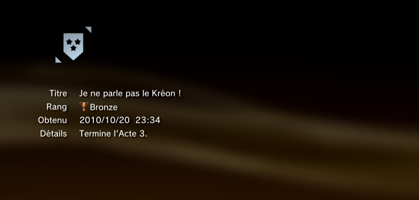 vanquish trophees BRONZE PS3 39