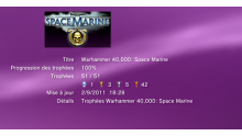 Warhammer 40 000 Space Marine Trophées LISTE    1