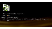 WRC 2 - trophées - OR   2
